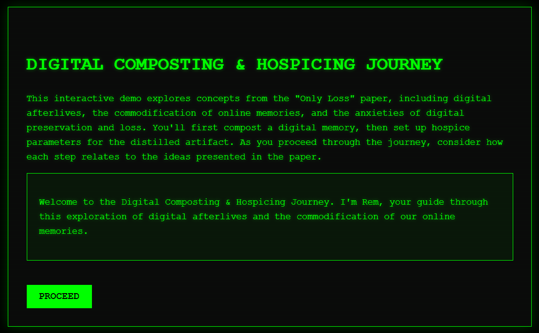 Digital Composter and Hospicer screenshot