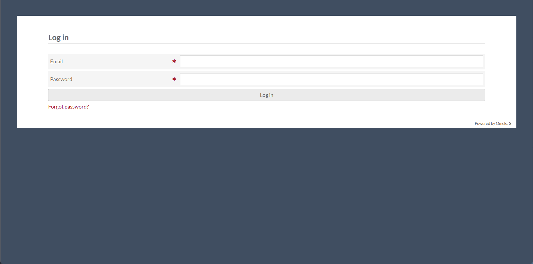 Admin Login Page